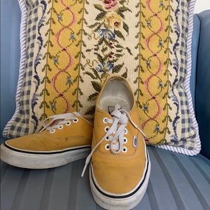 yellow Vans sneakers !! Size 7 Women
